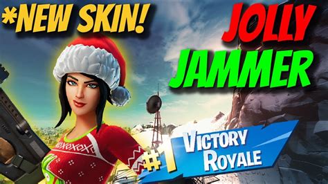 JOLLY JAMMER SKIN | WINTERFEST | FORTNITE GAMEPLAY VICTORY ROYALE - YouTube