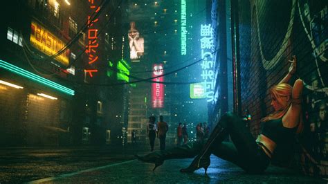 Fading into the Night by David Legnon on ArtStation. | Cyberpunk art ...