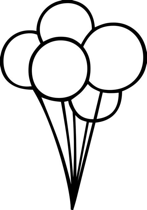 Birthday Balloon Silhouette - ClipArt Best