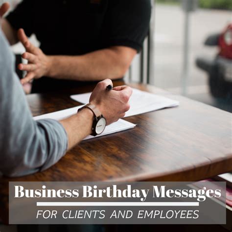 Business Birthday Card Messages: Wishes for Clients and Employees ...