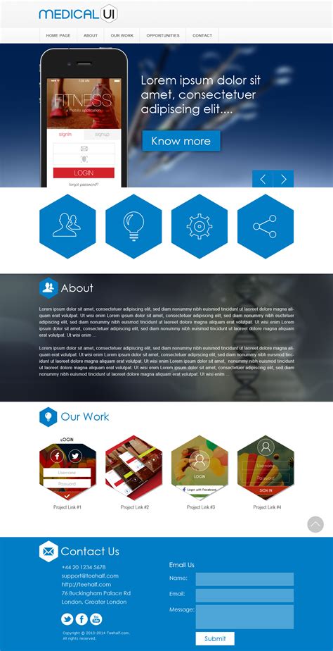 Responsive Grid Layout PSD for Website