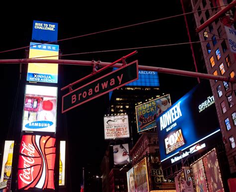 Broadway | Sign for Broadway in Times Square at night | Rupert Brun | Flickr