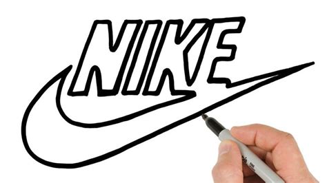 How to Draw Nike Logo | Logo Drawings Tutorial | Nike drawing, Drawing ...