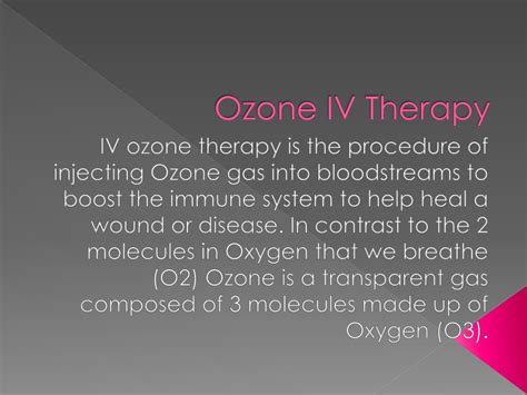 PPT - Ozone IV Therapy PowerPoint Presentation, free download - ID:11241716