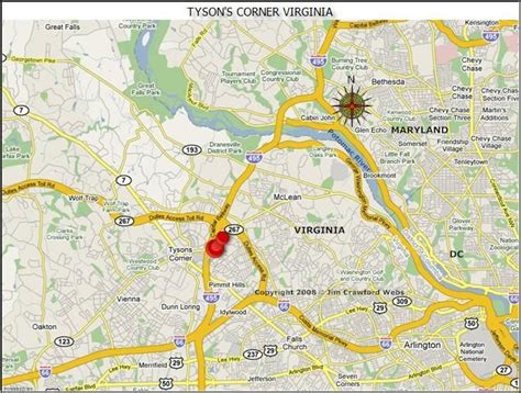 Tysons Corner Virginia Map | Tyson’s Corner VA is a Great Place to Live | Tyson’s Corner VA ...