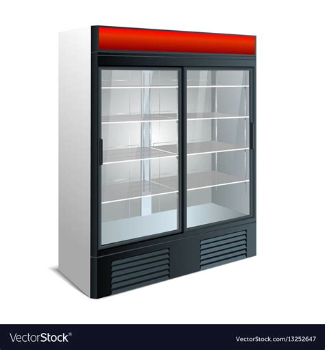 Refrigerator showcase kitchen Royalty Free Vector Image