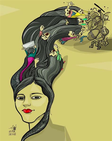 Nasrin Sheykhi Draws A Free Future for Iranian Women – UP MAGAZINE