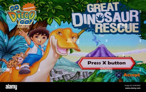 Go Diego Go! - Great Dinosaur Rescue - Sony Playstation 2 PS2 - Editorial use only Stock Photo ...