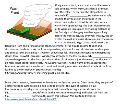 Solved the first signs of changing weather appear long | Chegg.com