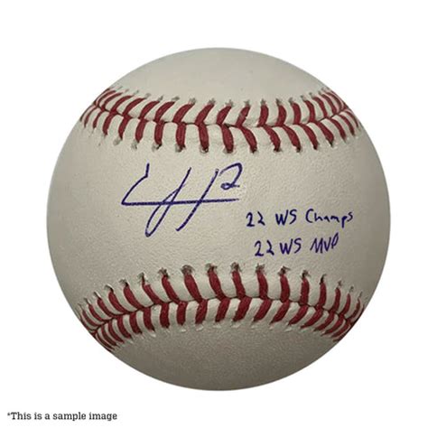 Jeremy Pena Autographed "2022 WS MVP / WS Champs" Baseball