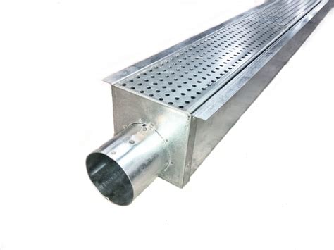 Galvanized Steel Trench Drain System-10FT x 3″ – Rockcrete USA Store