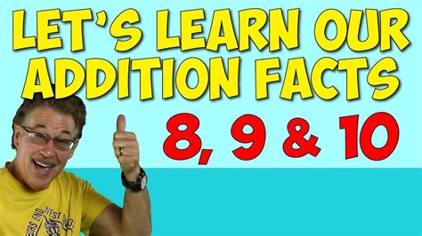 Let's Learn Our Addition Facts 3 | Addition Song for Kids | Math for ...