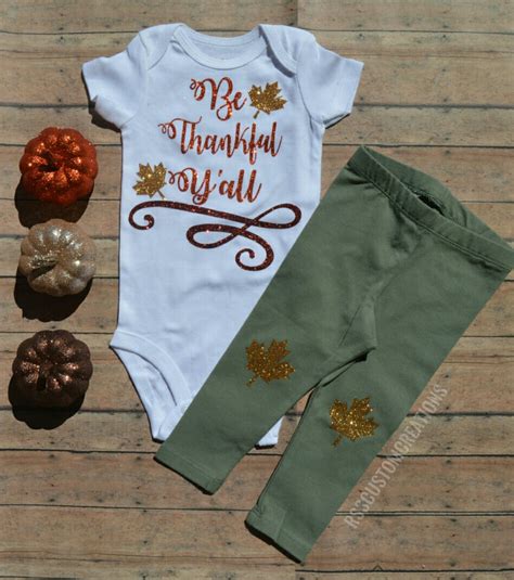 Baby Girl Thanksgiving Outfit Baby Girl by RSSCustomCreations