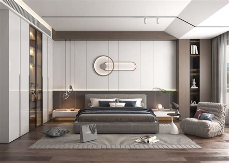 Modern Bedroom Interior Scene 19 - 3D Model by nhattuankts