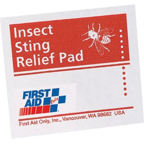 Insect Sting Relief Pads, 50/Box | First Aid Equipment | Safety Supplies | Fire Equipment