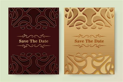 Luxury save the date with ornament logo 2866851 Vector Art at Vecteezy