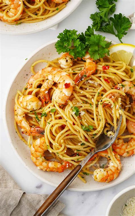 Recipe Garlic Prawn Pasta | Deporecipe.co