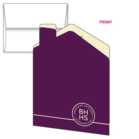 HouseShaped Folded Notecard Classic