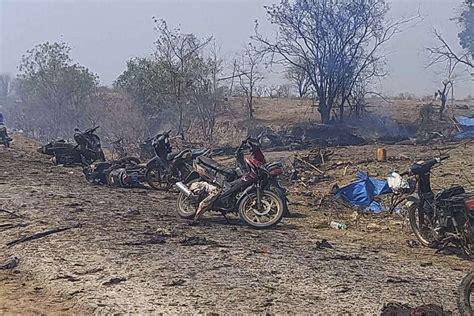 Myanmar's junta conducts deadly air strikes on village sparking global ...