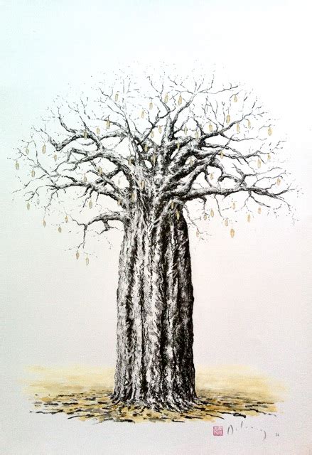 Baobab Tree Drawing at GetDrawings | Free download