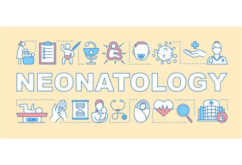 Neonatology word concepts banner | Outline Icons ~ Creative Market