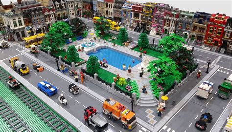 Modular City Park Overview 1 | Lego ideeën, Lego city, Lego projecten