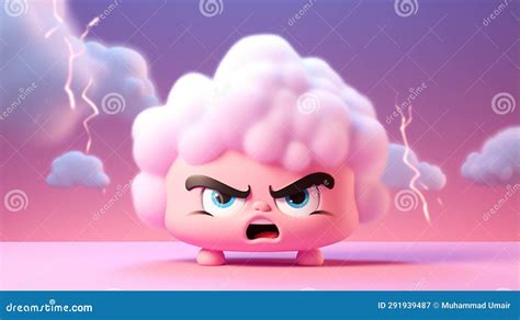 Angry Mood Emoji Generated by AI Tool Stock Illustration - Illustration of engry, pink: 291939487