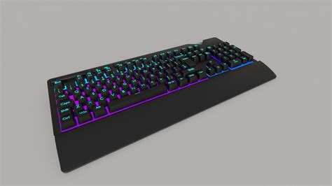 ASUS ROG RGB Gaming Keyboard Gaming Setups 3D model | CGTrader