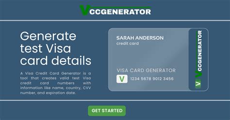 Valid Visa Credit Card Generator (With CVV) - VCCGenerator