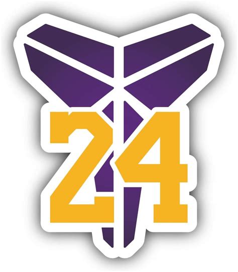 Koby Bryant Logo 24 Lakers Basketball - Los Angeles Sticker Art Decal ...