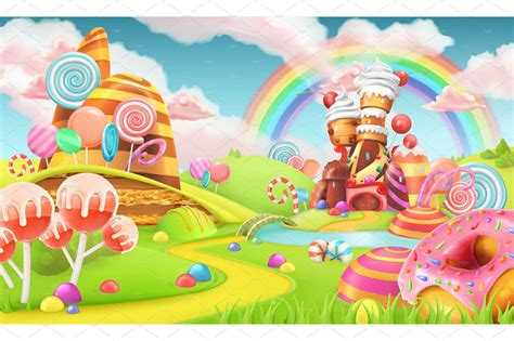 Candyland Castle Wallpaper