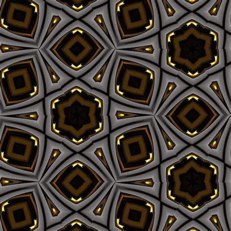 Premium Photo | A seamless pattern with a gold and black geometric pattern.