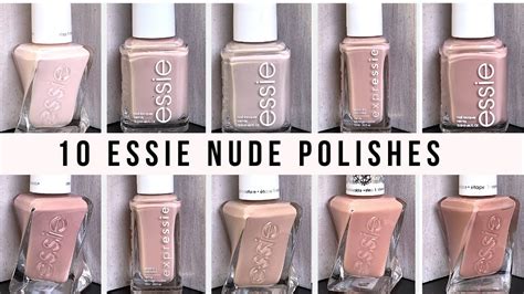 10 ESSIE NUDE POLISHES WORTH LOOKING AT ! [LIVE SWATCH ON REAL NAILS] - YouTube