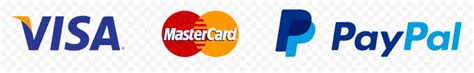HD Visa MasterCard & Paypal Payment Methods Logos PNG | Citypng