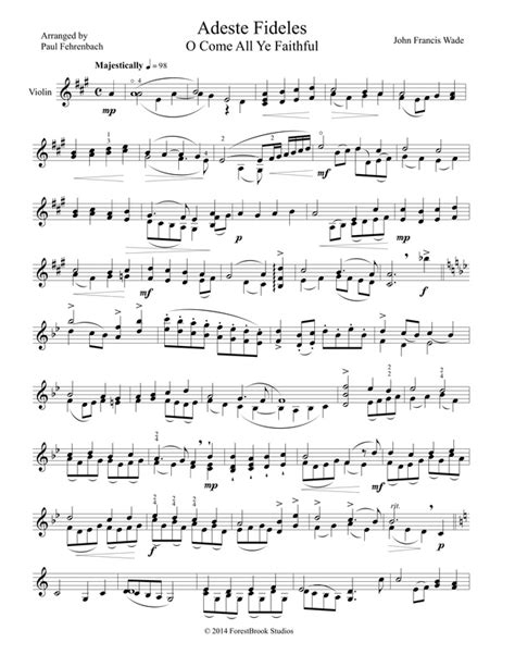 Christmas Carols for Unaccompanied Violin - ForestBrook Studios