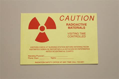 Radioactive Patient Room Sign – Stanford Environmental Health & Safety