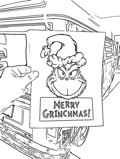 Merry Grinchmas Coloring Page