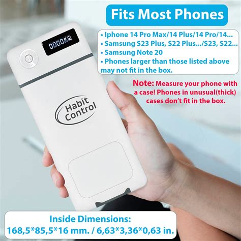 Cell Phone Lockable Box with Timer for Self-Control – Habit Control