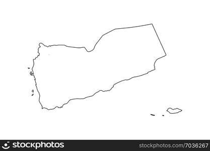 Map of Yemen. Political map of Yemen with the several governorates ...