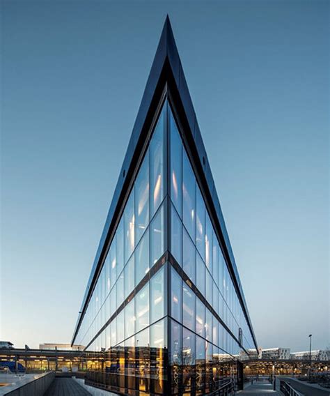 tengbom architects design sustainable triangular-shaped bicycle garage ...