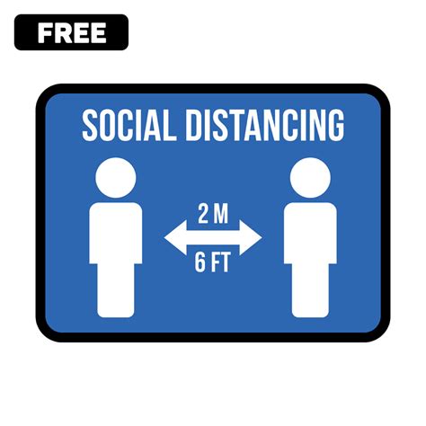 Social Distancing Icon - Free Banner PNG, SVG, EPS & JPG