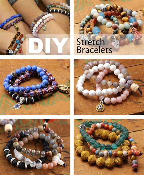 DIY your own stackable stretch bracelets | Making bracelets with beads, Beaded jewelry diy, Diy ...