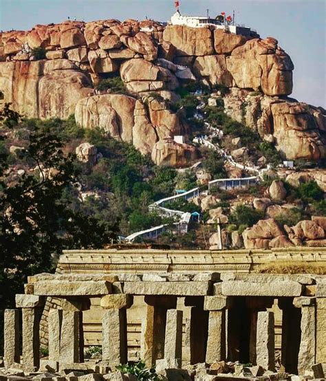 Hampi on Instagram: “Anjanadri Betta(Hills) Birth place of Hanuman It was a little difficult ...