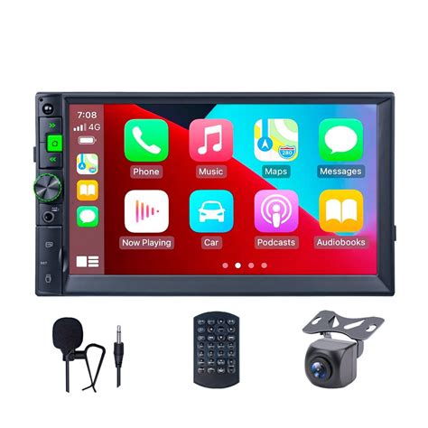 Buy X-REAKO Double DIN Car Stereo Compatible with CarPlay 7 Inch HD Touch Screen Car Audio ...