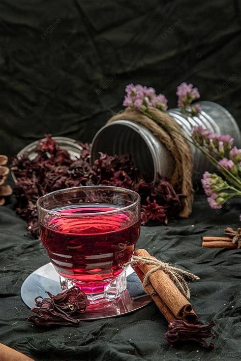 Dry Roselle Tea With Brown Sugar Cube Benefits Fresh Detail Photo Background And Picture For ...