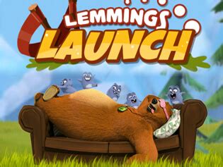 Lemmings Launch: Grizzy & The Lemmings . BrightestGames.com