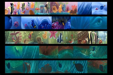 Finding Nemo - The Art of Finding Nemo | Disney concept art, Disney art, Color script