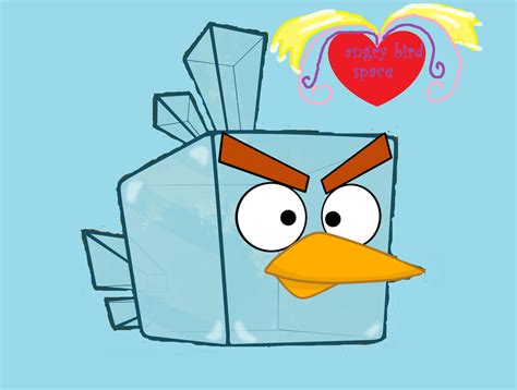 Angry Birds Space Ice Bird Valentines ice bird by FiresongNaturemagic on DeviantArt