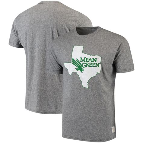 Men's Original Retro Brand Heathered Gray North Texas Mean Green Tri ...