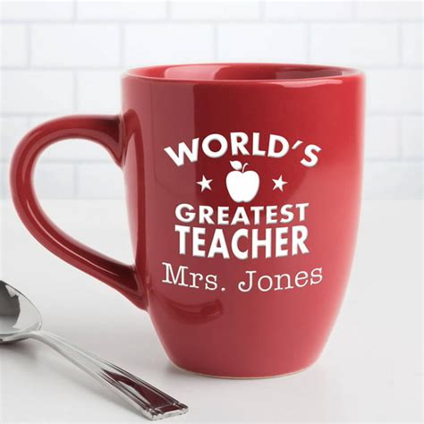 World's Greatest Teacher Personalized Coffee Bistro Mug - Walmart.com ...